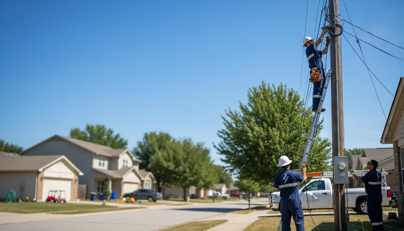 Residential electrician providing installation services in Sidney, AR